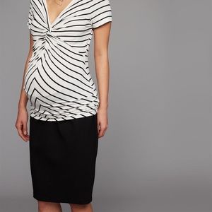 A Pea In The Pod NWT black maternity skirt